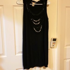 100% merino wool Nanette Lepor dress with pearls